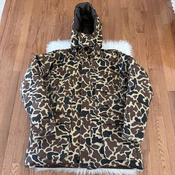 Vintage Woolrich Camouflage Coat Men’s XL Gore-Tex Down Insulated Outdoor Hunt - Picture 1 of 15